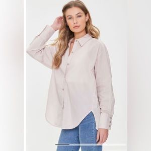 Dolphin-Hem Drop-Sleeve Shirt